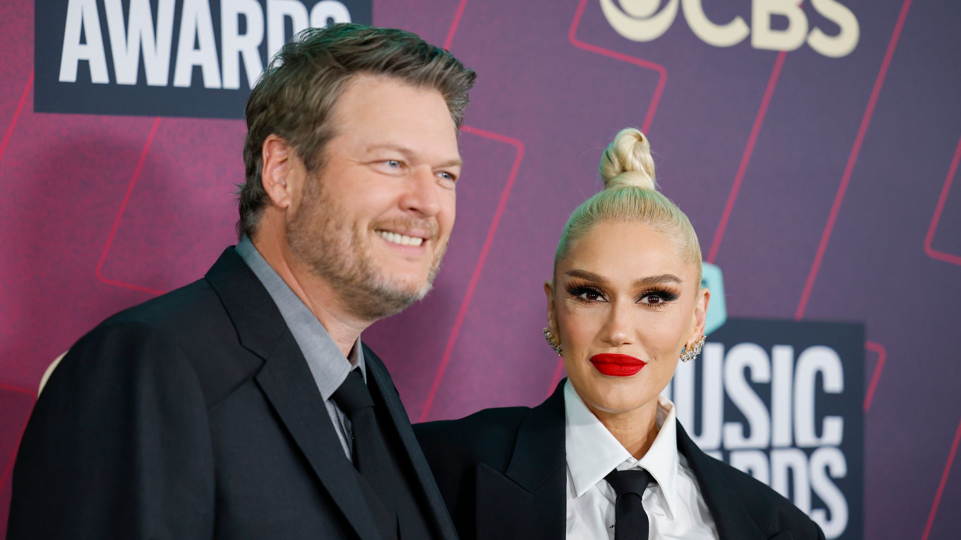 Blake Shelton and Gwen Stefani attend the 2023 CMT Music Awards at Moody Center on April 02, 2023 in Austin, Texas.
