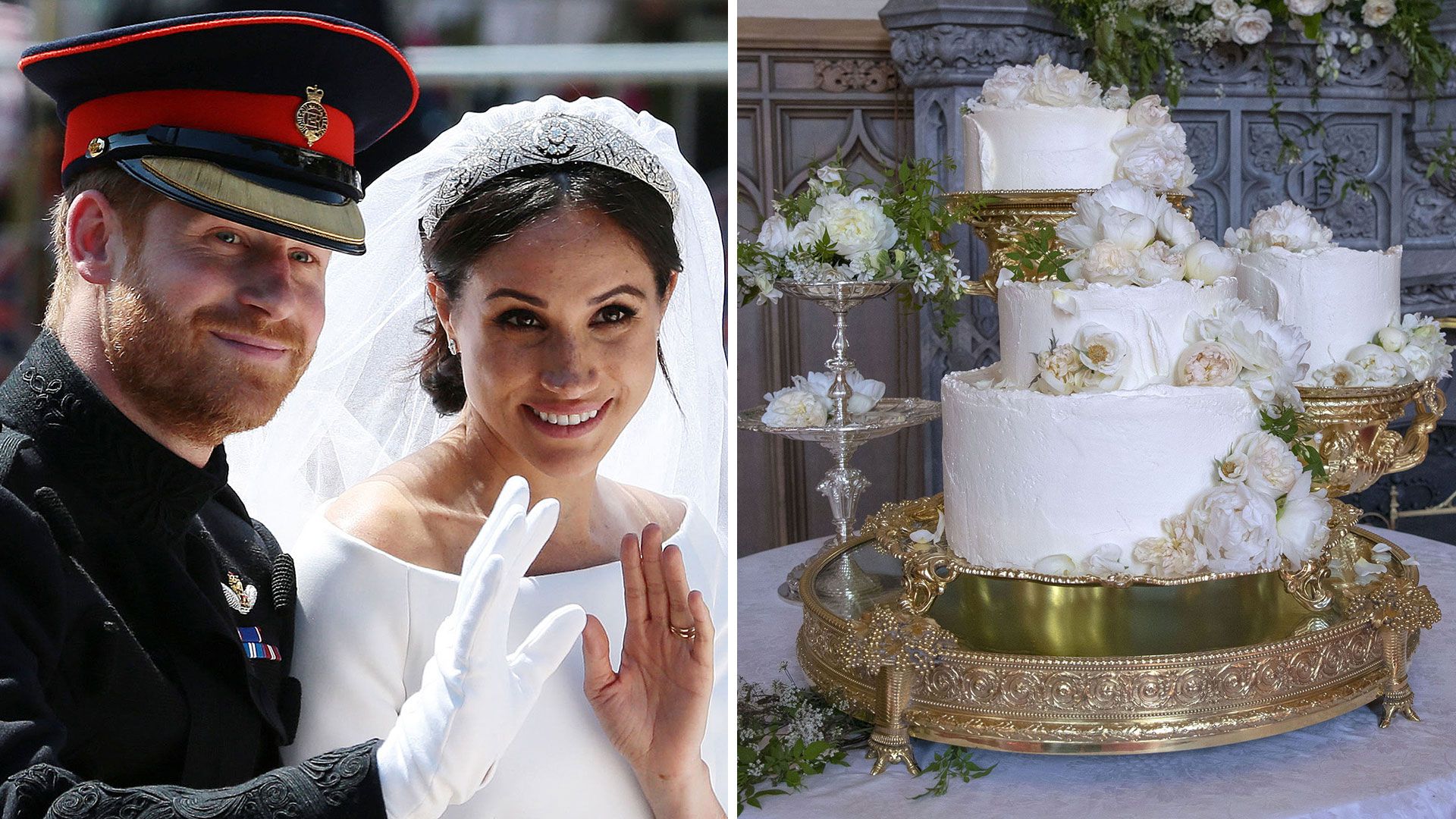 Meghan Markle's stunning four-piece floral wedding cake was extra sentimental