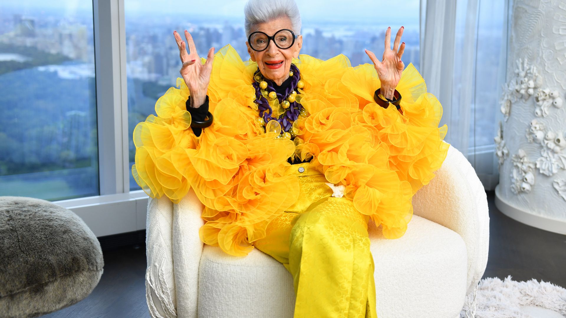 Iris Apfel dies aged 102: tributes pour in from Lenny Kravitz, Lily Collins and more