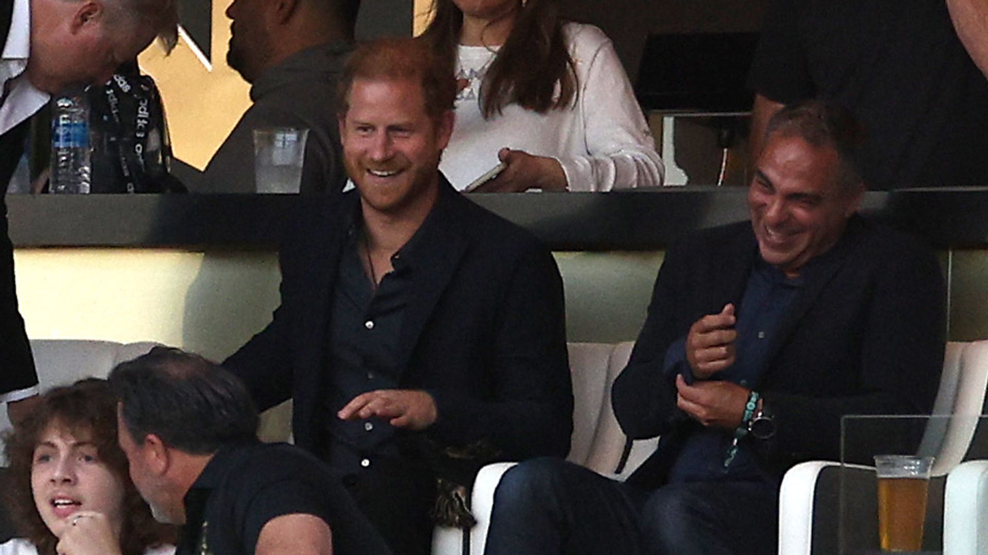Prince Harry supports David Beckham's football team as Meghan Markle misses out despite invite