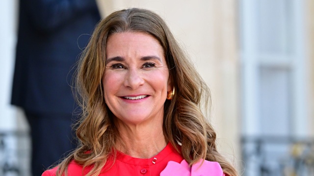 US philanthropist Melinda French Gates arrives for a meeting at the Elysee Palace, amid the New Global Financial Pact Summit in Paris on June 23, 2023 in Paris, France