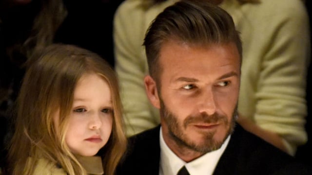 david beckham dad race harpers school