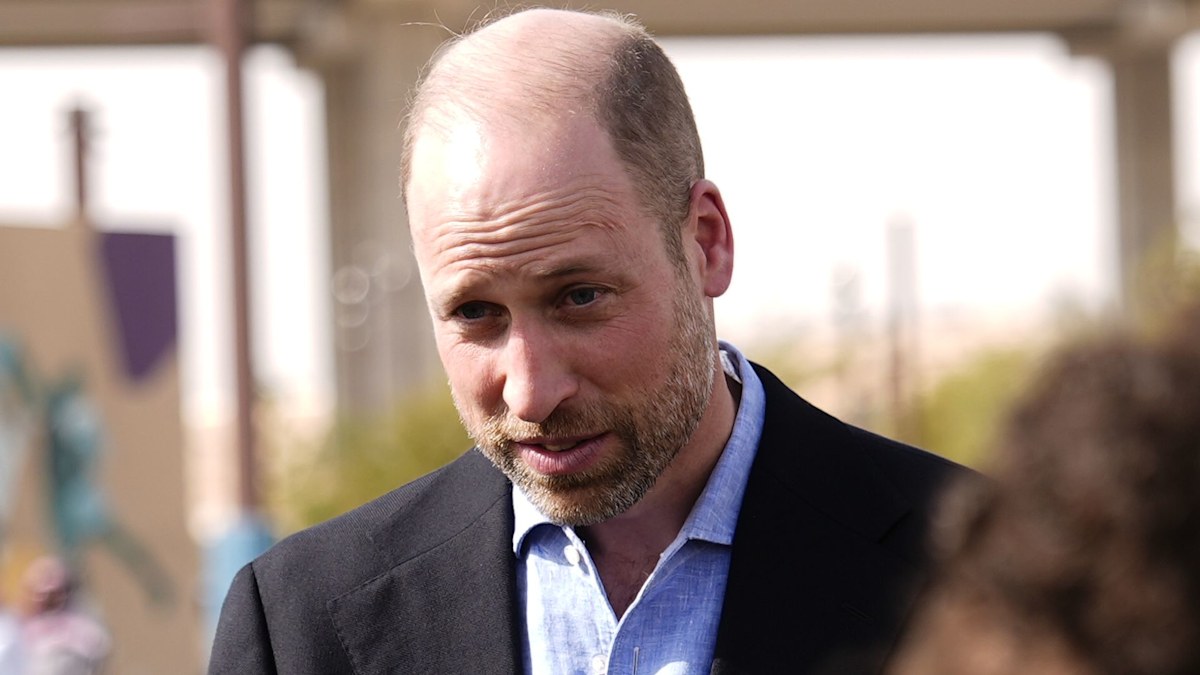 Prince William quizzed about Princess Kate by young girls in adorable moment on Saudi trip - watch