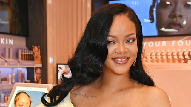 Rihanna attends the launch of Fenty Hair exclusively at Selfridges on September 16, 2024 in London, England