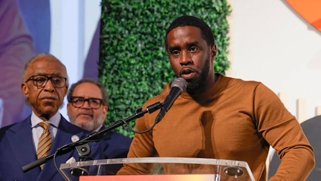 WASHINGTON, DC - SEPTEMBER 21: Sean "Diddy" Combs speaks during the Congressional Black Caucus Foundation Annual Legislative Conference National Town Hall on September 21, 2023 in Washington, DC. (Photo by Jemal Countess/Getty Images for Congressional Black Caucus Foundation)