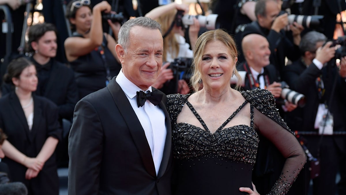 Rita Wilson clarifies 'terse' Cannes red carpet photo with Tom Hanks ...