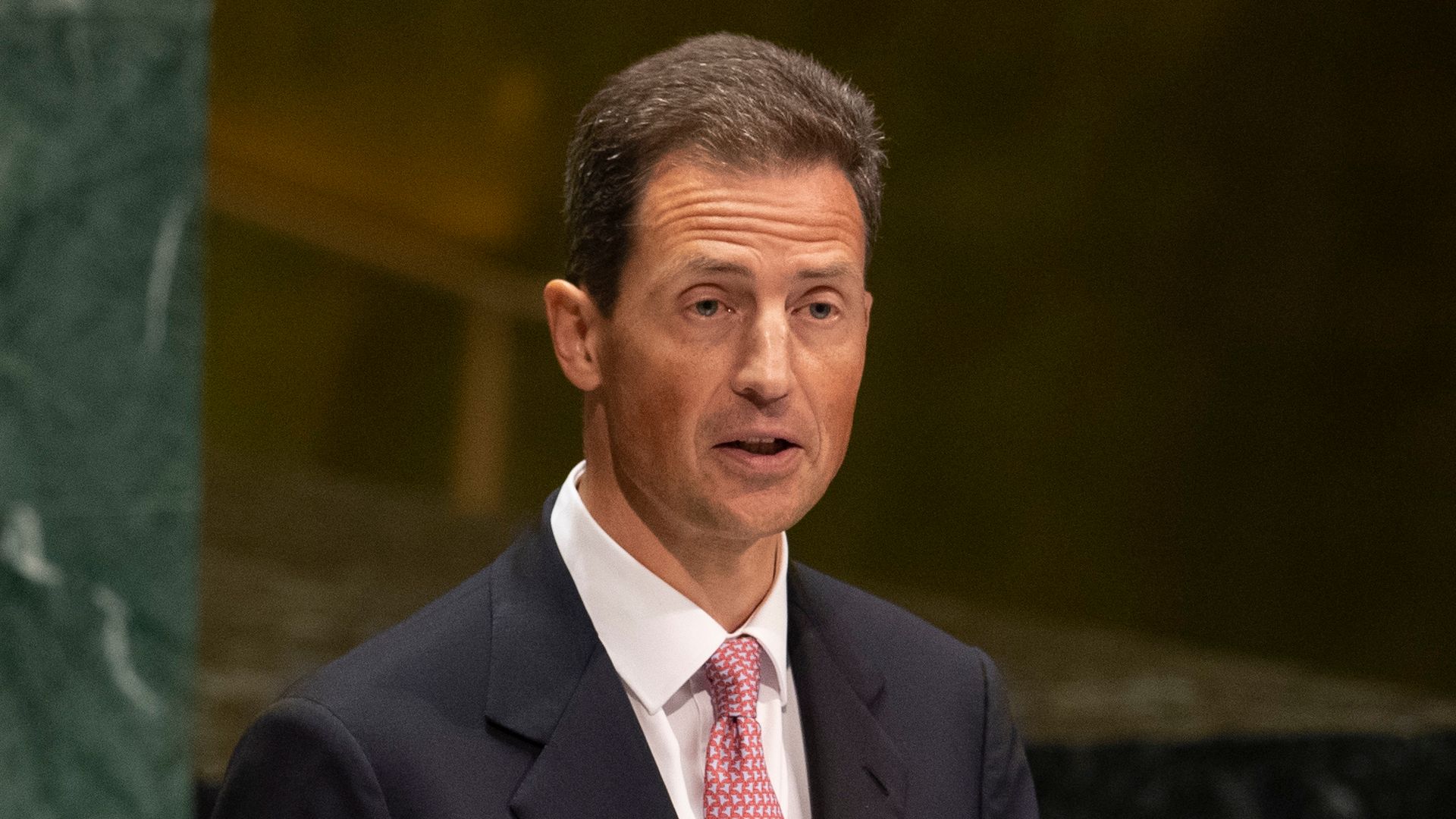 Hereditary Prince Alois speaking at the UN