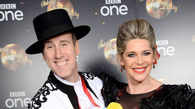 Anton du Beke and Ruth Langsford attend the Strictly Come Dancing for BBC Children in Need photocall