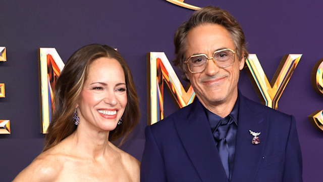 Susan Downey and Robert Downey Jr. attend the 76th Primetime Emmy Awards at Peacock Theater on September 15, 2024 in Los Angeles, California