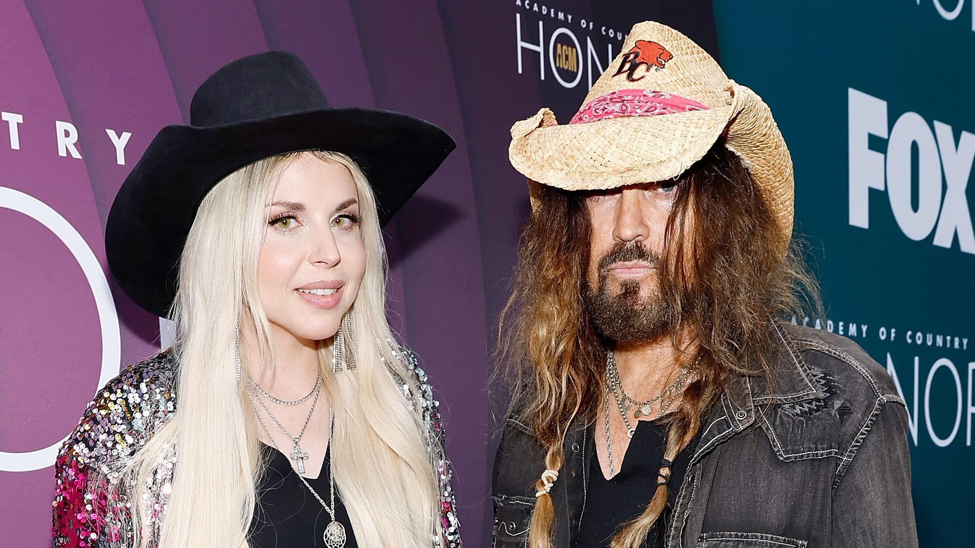 FIREROSE and Billy Ray Cyrus attend the 16th Annual Academy of Country Music Honors at Ryman Auditorium on August 23, 2023 