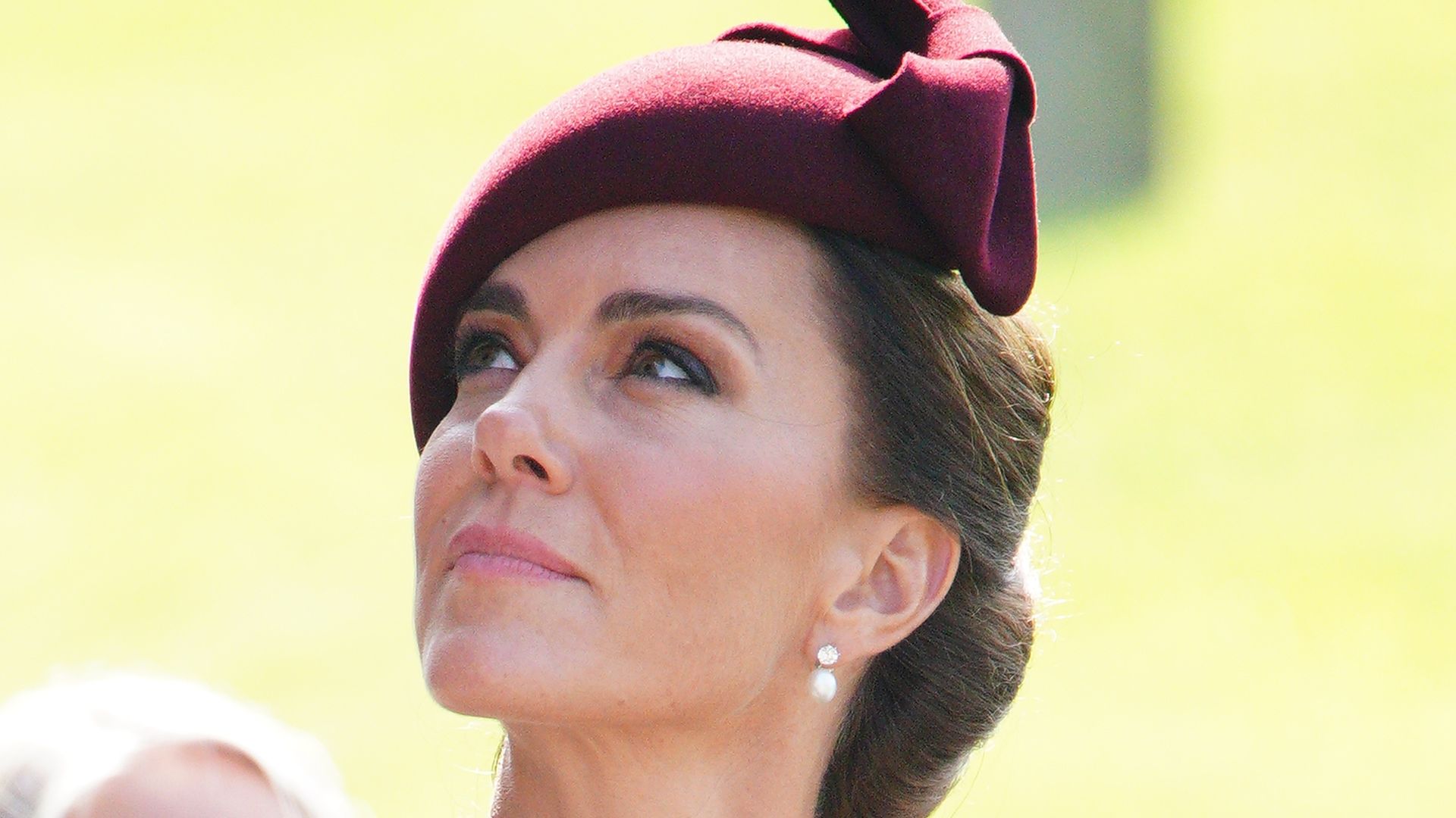 Kate wore muted maroon