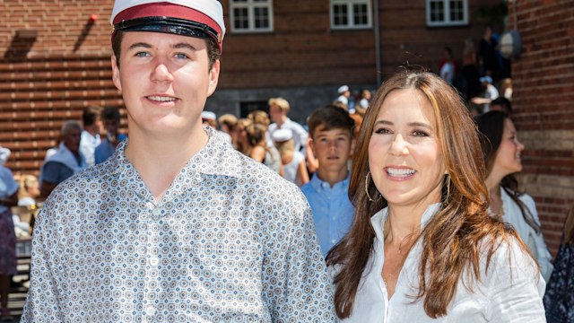 Mary and Christian at his graduation