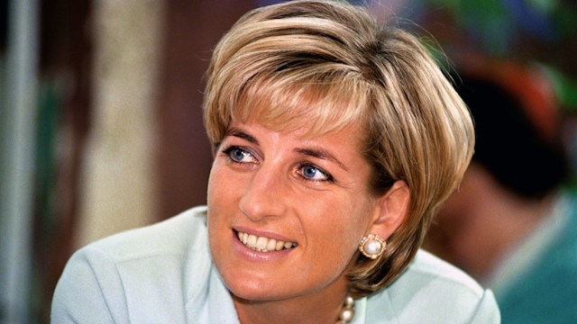 Diana, the Princess of Wales during her visit to Leicester in May 1997