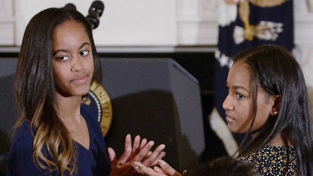 sasha malia obama