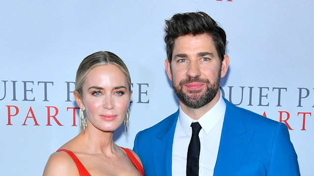 John Krasinski and Emily Blunt attend the World Premiere of "A Quiet Place Part II" presented by Paramount Pictures, at the Rose Theater at Jazz at Lincoln Center's Frederick P. Rose Hall on March 08, 2020 in New York, New York