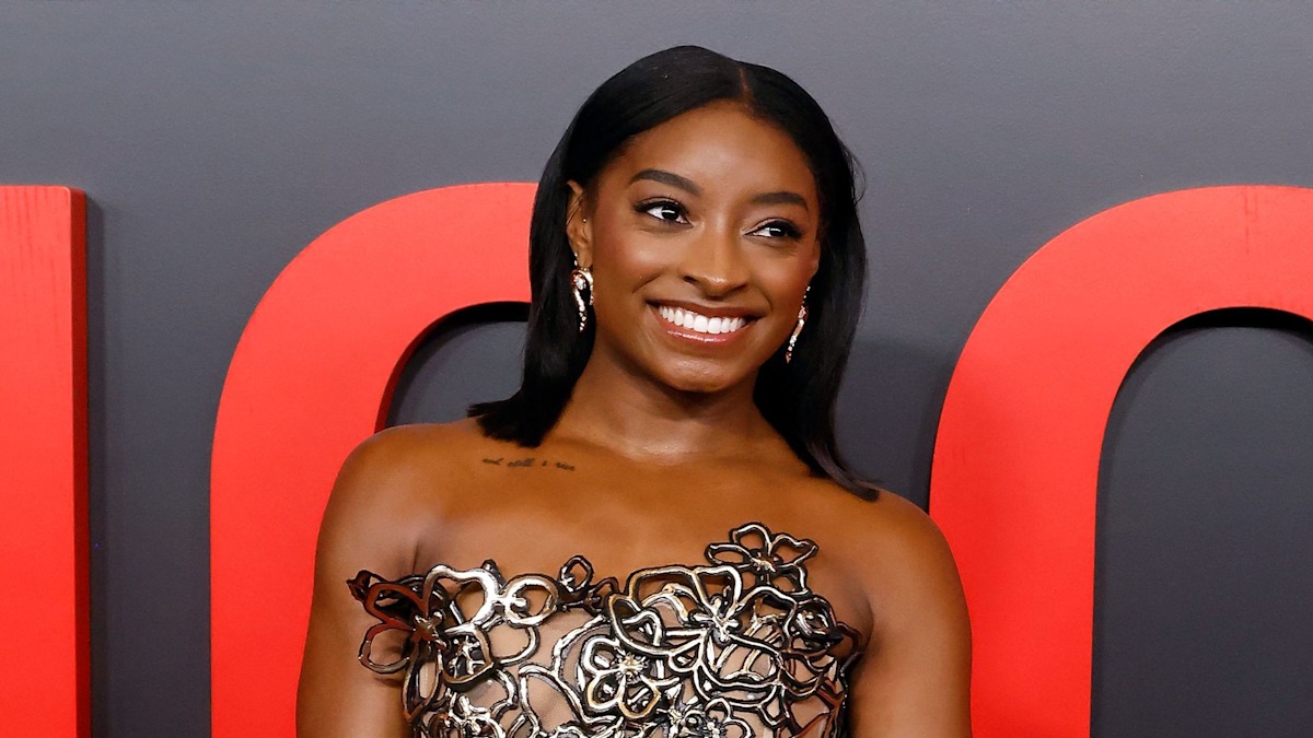 Simone Biles shares cheeky bikini photos from yacht — and her husband's reaction is priceless
