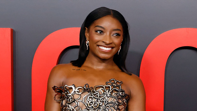 Simone Biles attends the 2025 Time100 Gala at Lincoln Center on April 24, 2025 in New York City