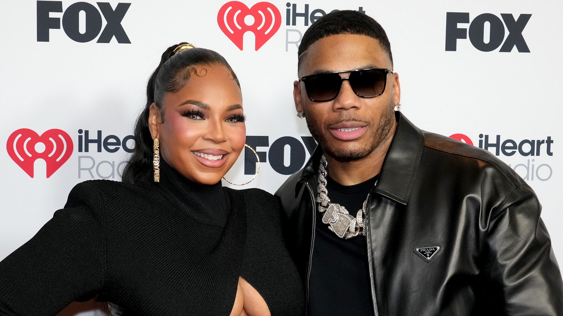 Ashanti and Nelly attend the 2025 iHeartRadio Music Awards at Dolby Theatre on March 17, 2025 in Hollywood, California