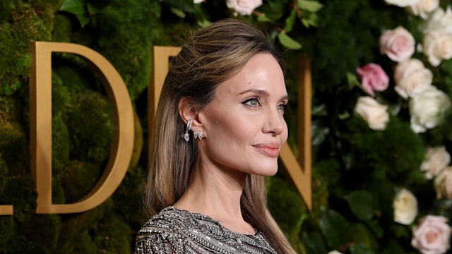 Angelina Jolie attends the 82nd Annual Golden Globe Awards at The Beverly Hilton on January 05, 2025 in Beverly Hills, California.