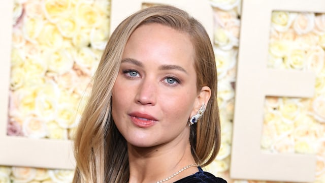 Jennifer Lawrence arrives at the 81st Annual Golden Globe Awards  at The Beverly Hilton on January 07, 2024 in Beverly Hills, California.