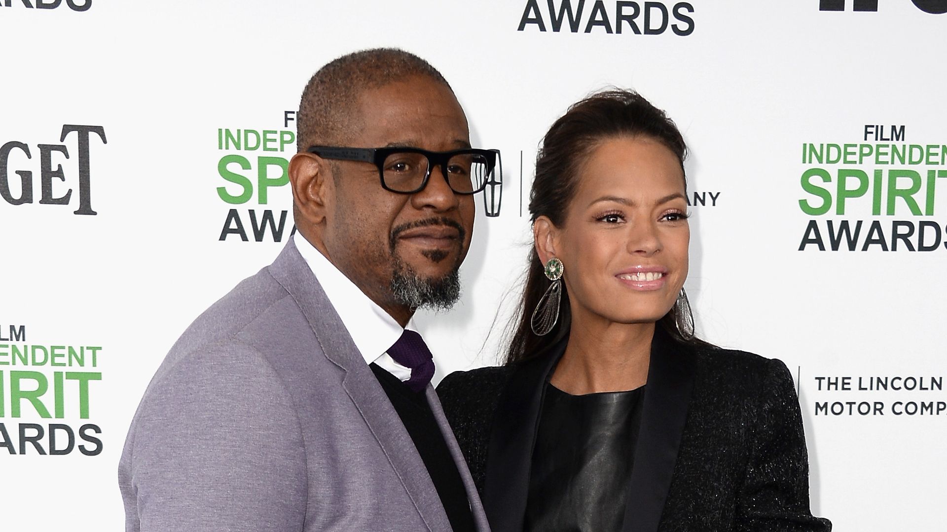 Forest Whitaker and Keisha Nash Whitaker attend the 2014 Film Independent Spirit Awards at Santa Monica Beach on March 1, 2014 in Santa Monica, California