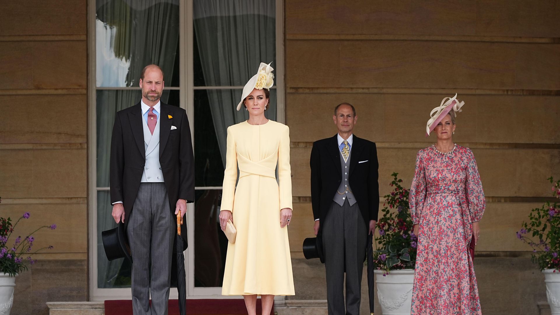 The Princess of Wales wore a yellow Emilia Wickstead dress whilst Sophie chose a Beulah design