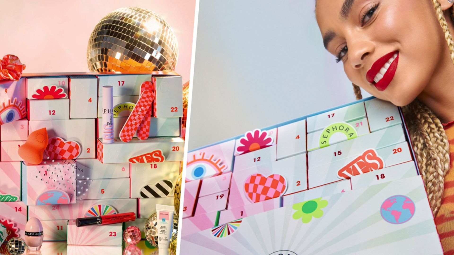 Advent calendars with beauty treats inside