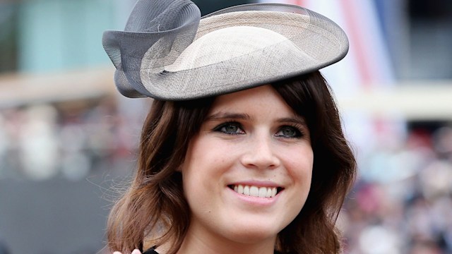 princess eugenie smiles for camera 