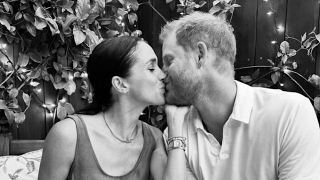 Meghan Markle and Prince Harry share kiss