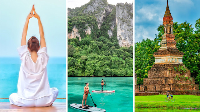 Collage of images of Thailand