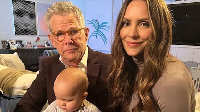 katharine mcphee david foster holding son rennie