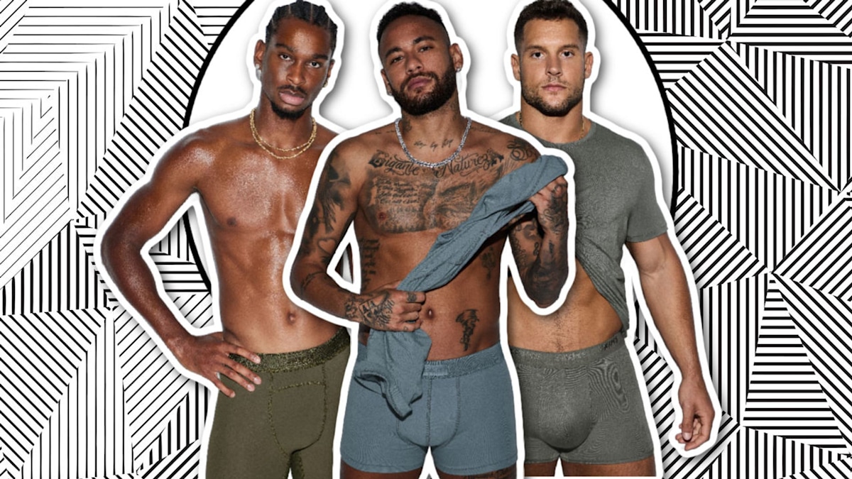 Neymar Jr., Nick Bosa, Shai Gilgeous-Alexander Model SKIMS Men's Underwear