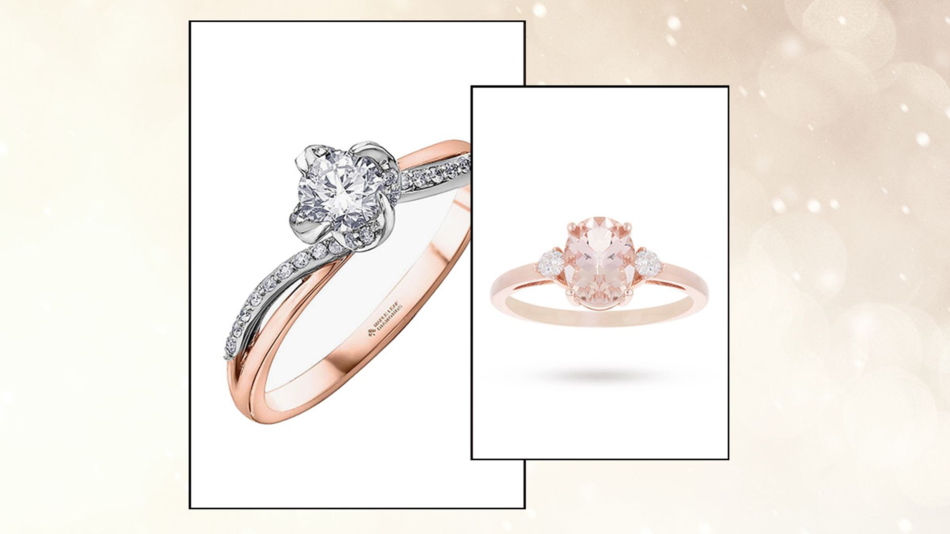 Opal Engagement Ring Rose Gold Set Diamond Wedding Band Milgrain Curve –  YVELOVE