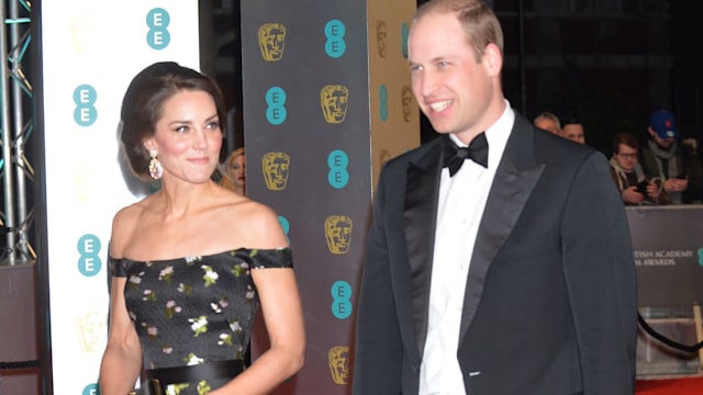 Prince William and Kate Middleton arrive at the BAFTAS 2017