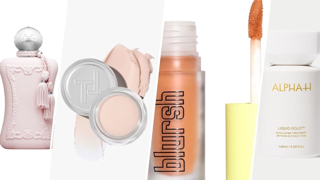Collage of four beauty products 