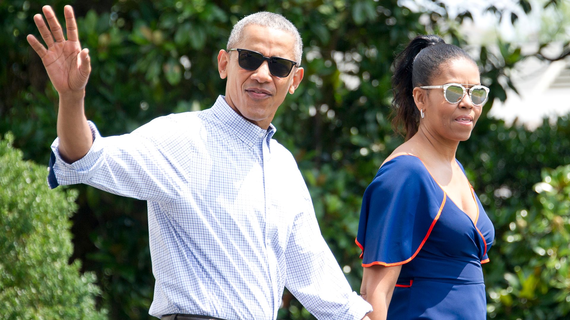Michelle Obama and Barack Obama