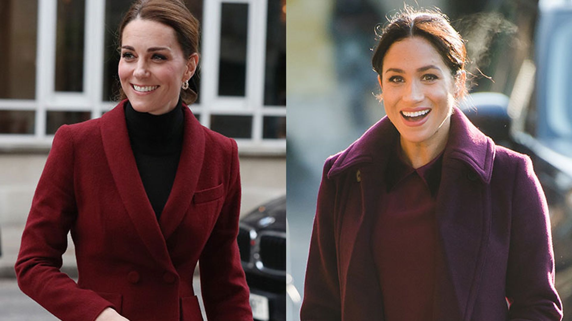 kate middleton burgundy outfit