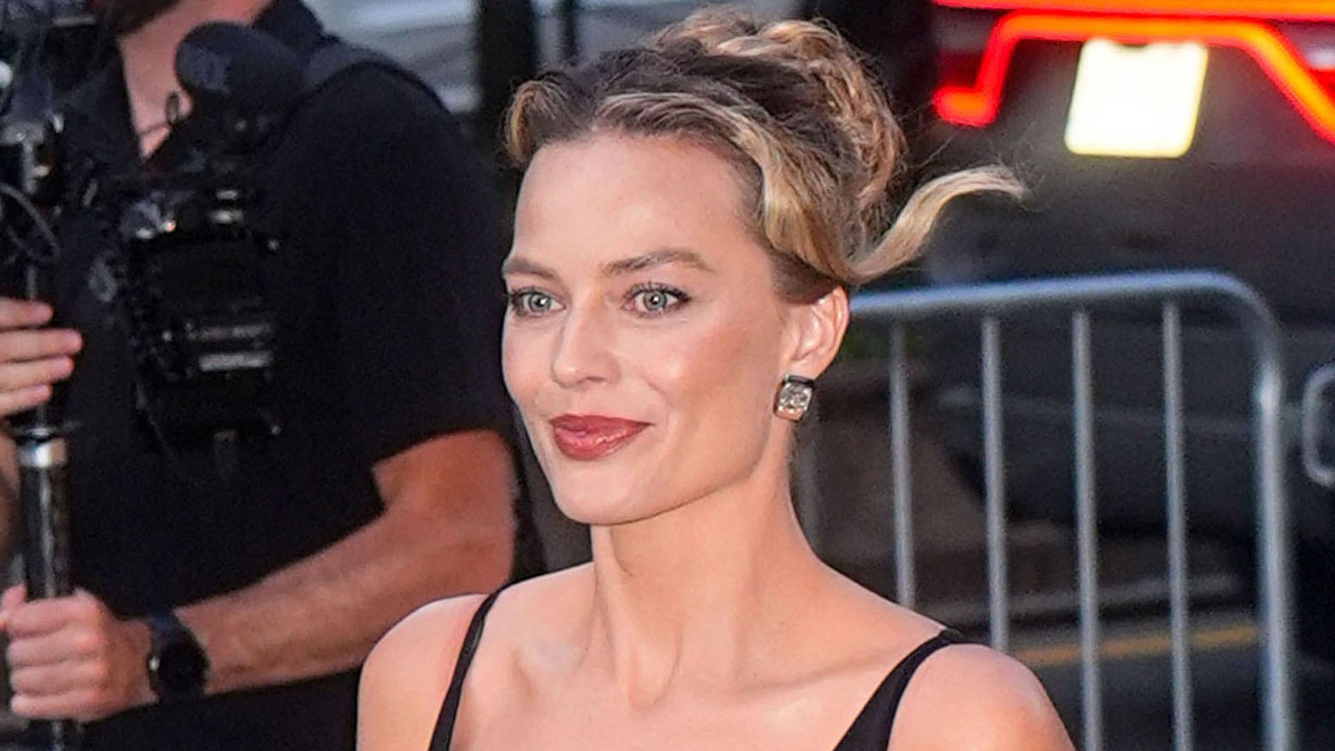 Margot Robbie is seen arriving at the premiere of "A Big Bold Beautiful Journey" at the AMC Lincoln Square Theater on September 15, 2025 in New York City. (Photo by XNY/Star Max/GC Images)