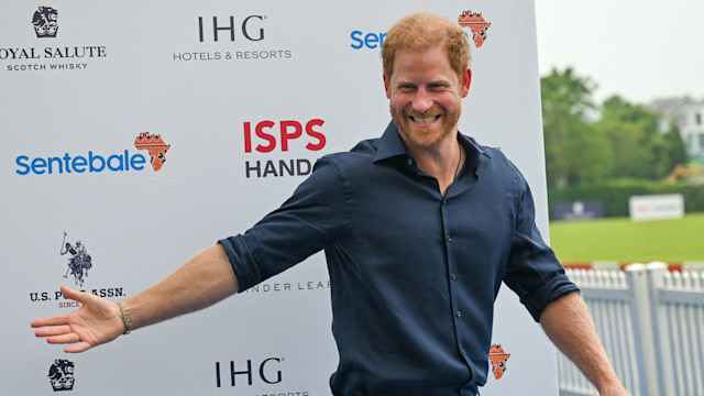 Britain's Prince Harry attends the Sentebale ISPS Handa Polo Cup in Singapore