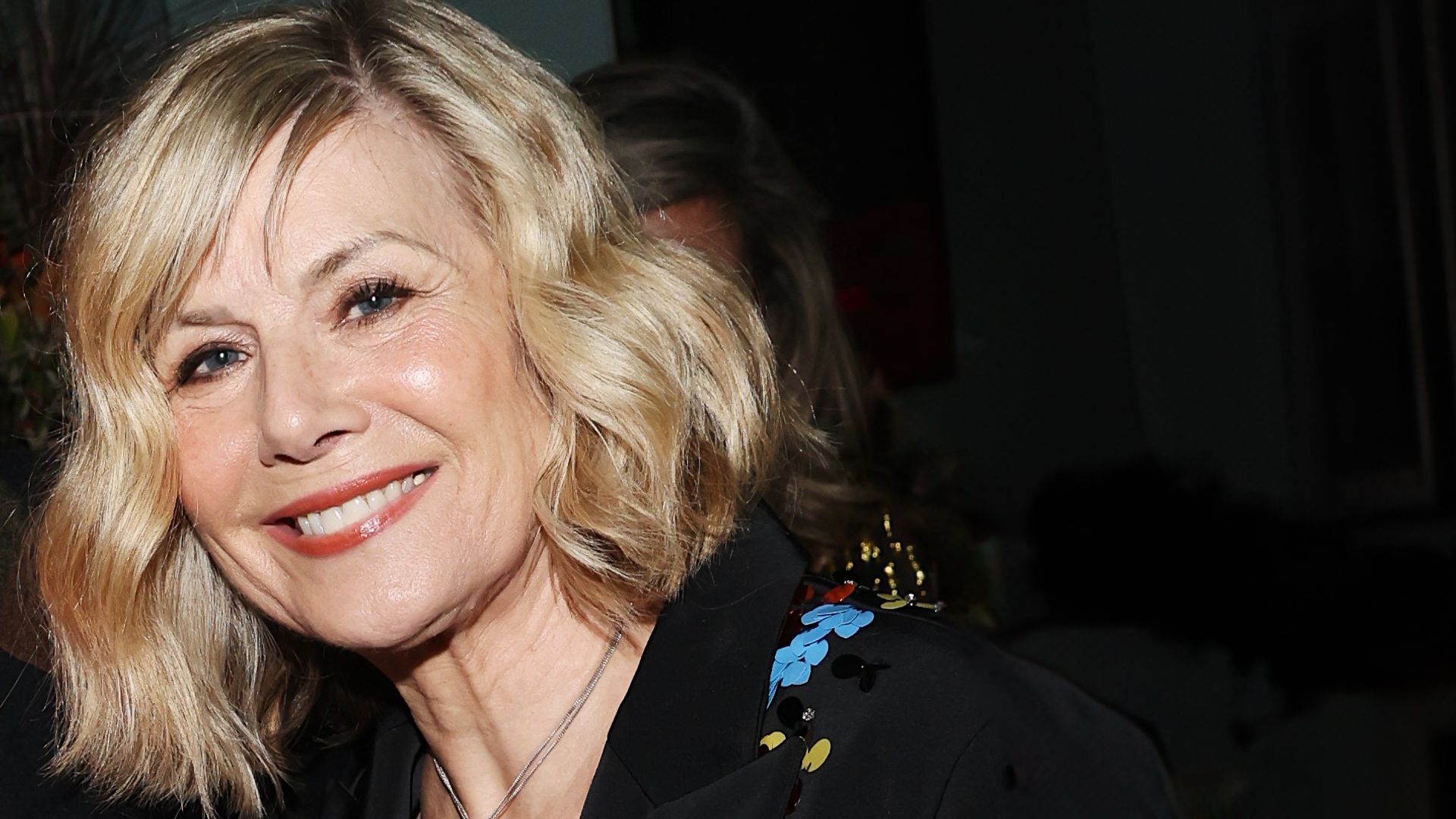 Glynis Barber with her husband