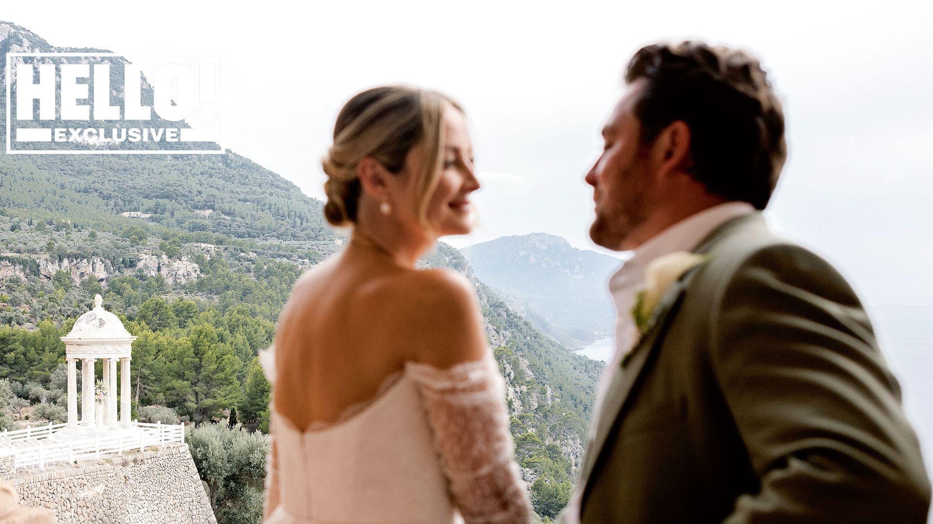 Fran Newman-Young marries Pete Clarke in dress of dreams in stunning Majorcan wedding