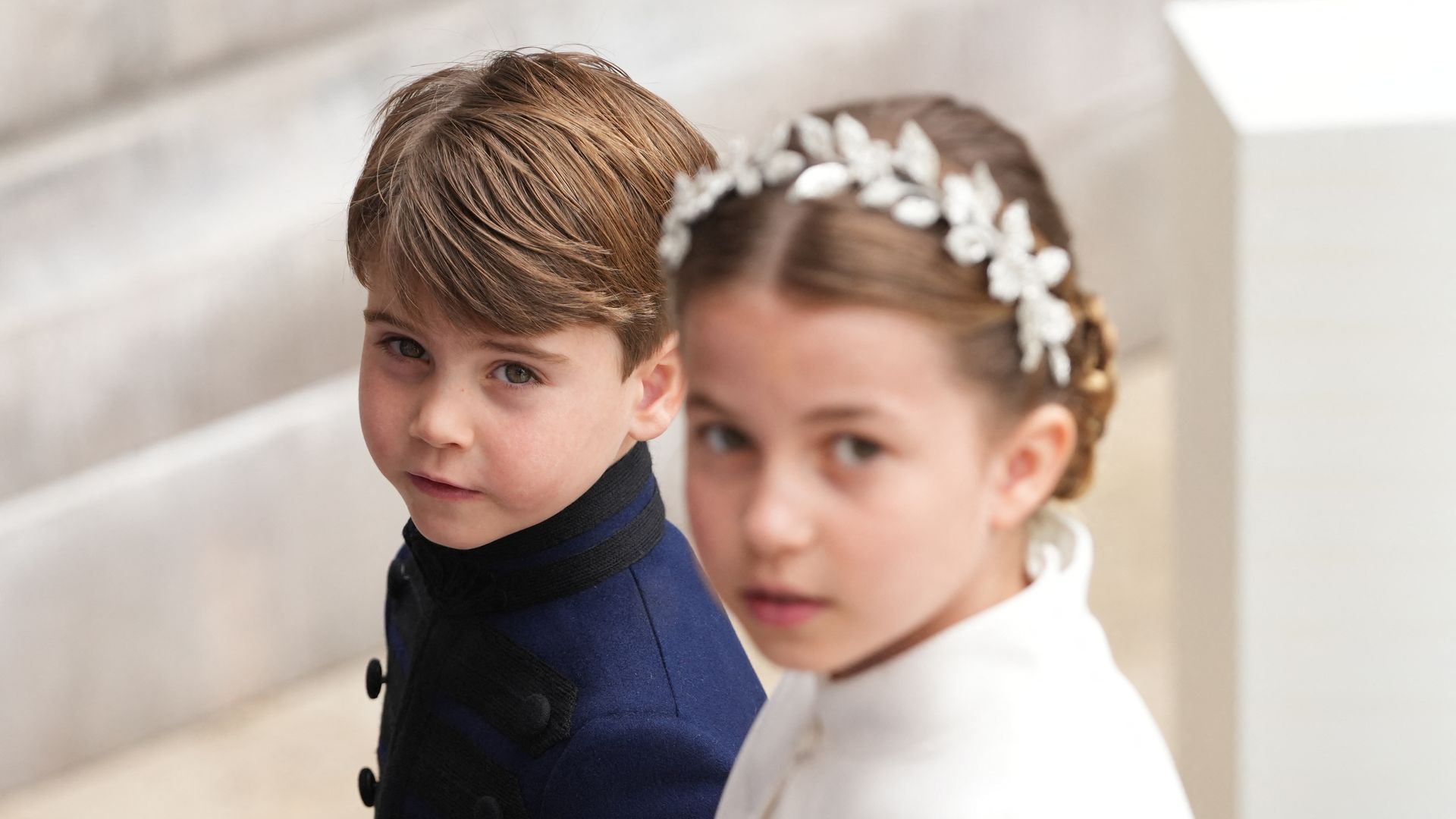 Princess Charlotte of Wales and Britain's Prince Louis of Wales