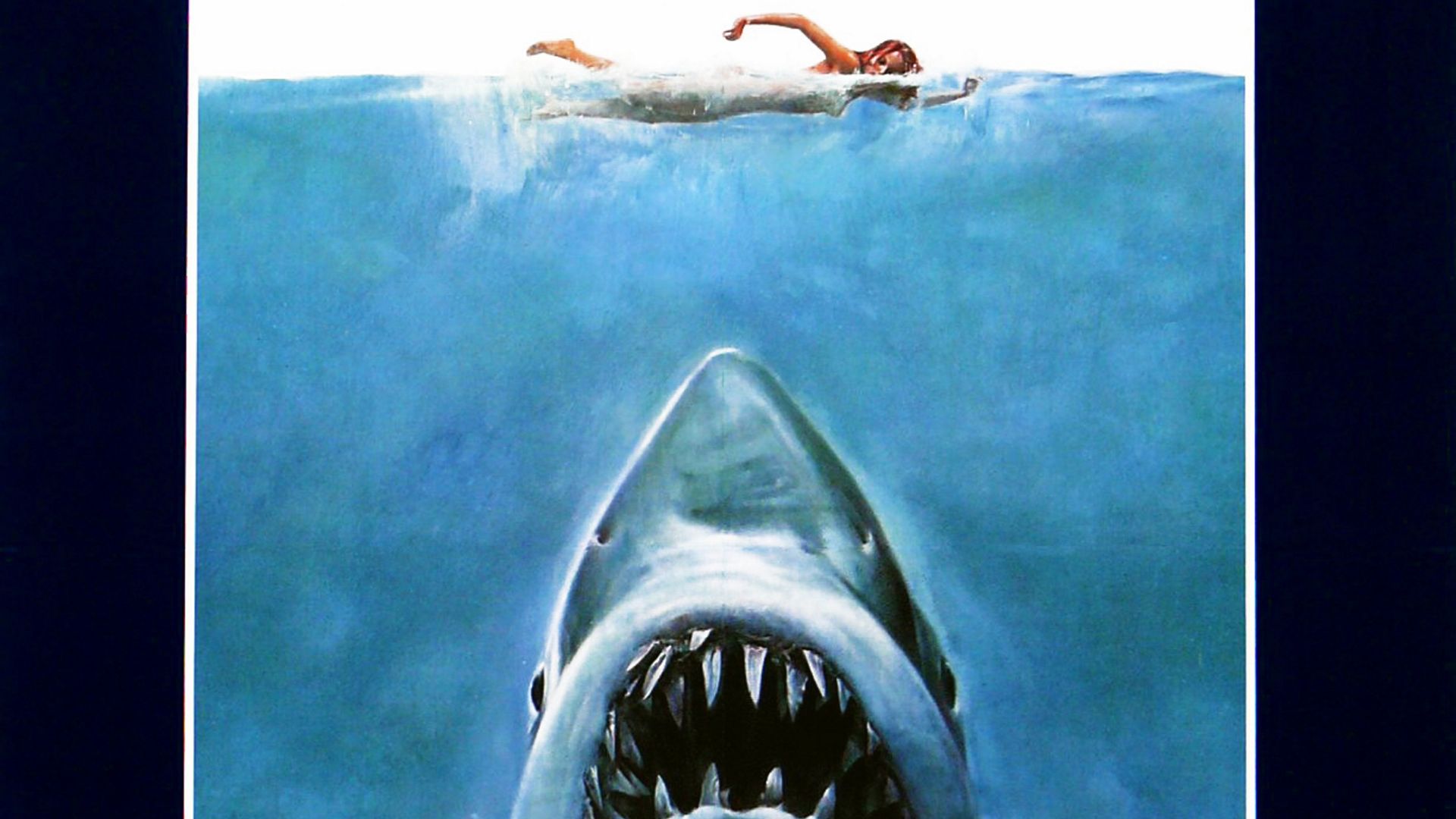 "Jaws" a 1975 American Thriller film starring Roy Scheider.