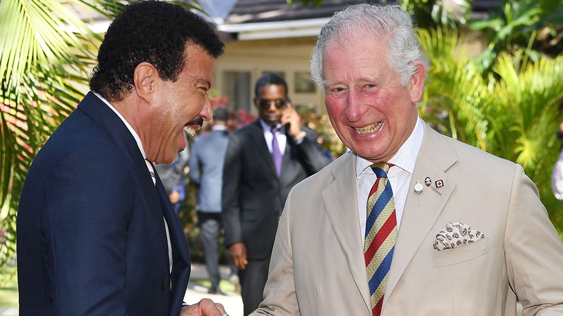prince charles and lionel in barbados