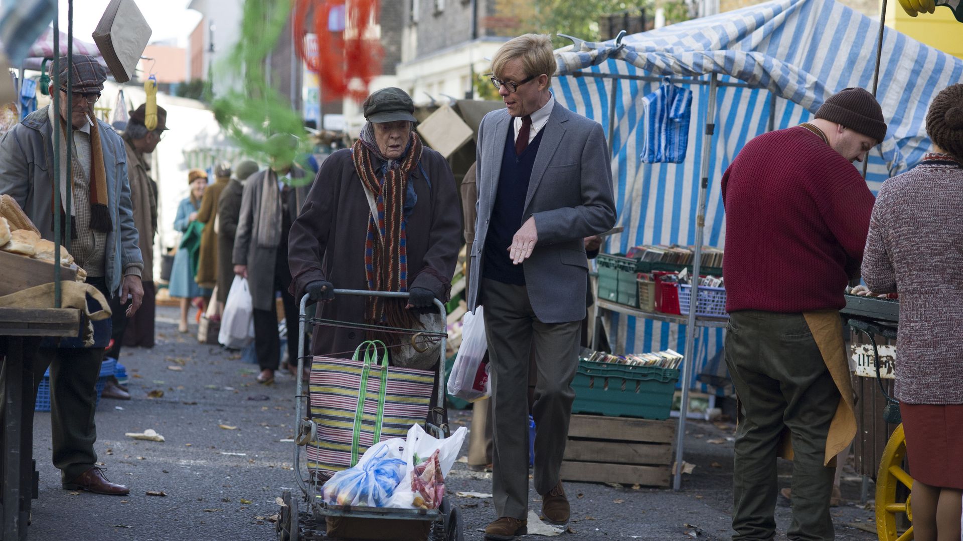Maggie Smith and Alex Jennings in a still from The Lady in the Van