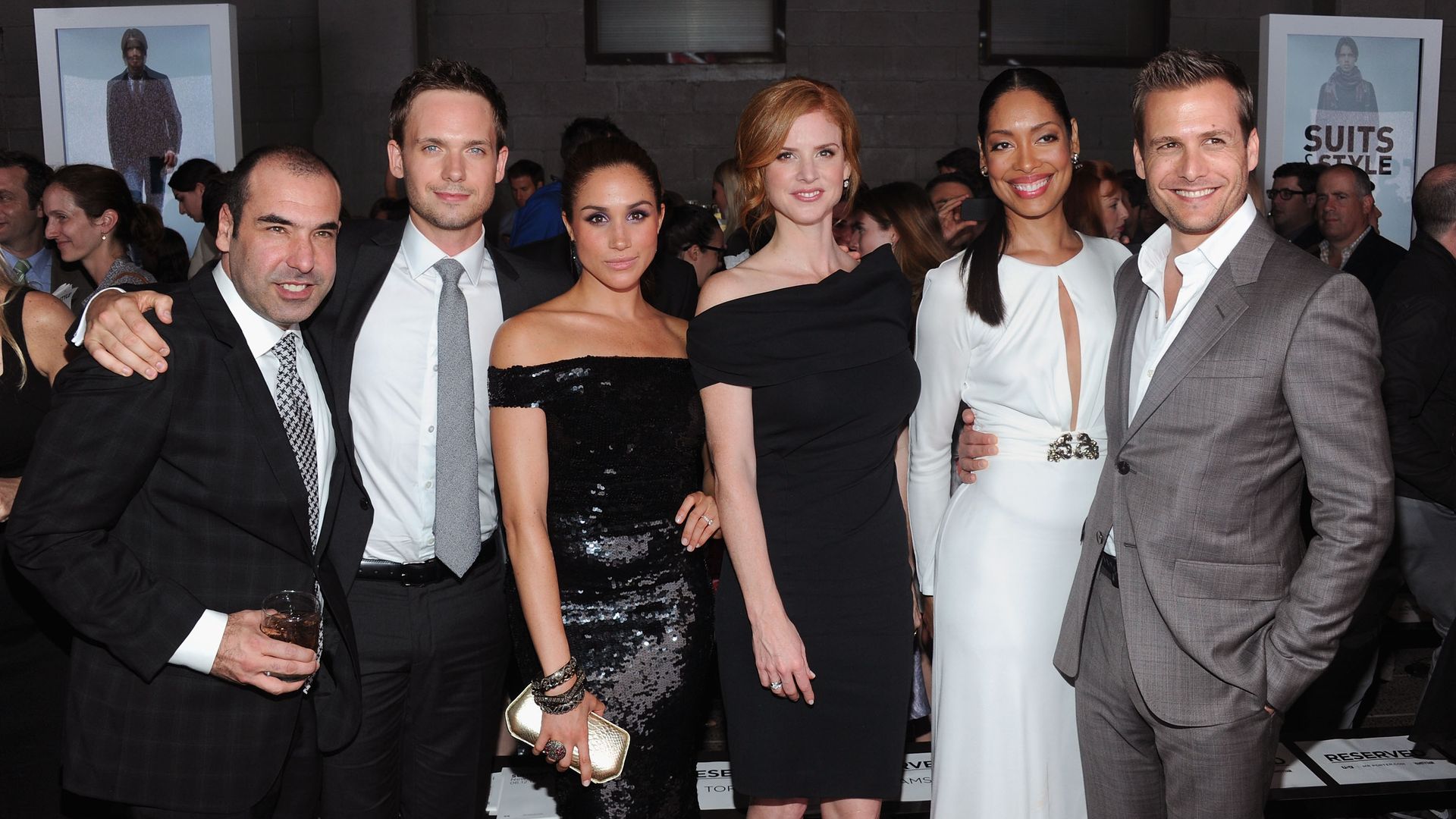 Meghan and the cast of Suits became good friends from the beginning, pictured here back in 2012, a year after the series launched