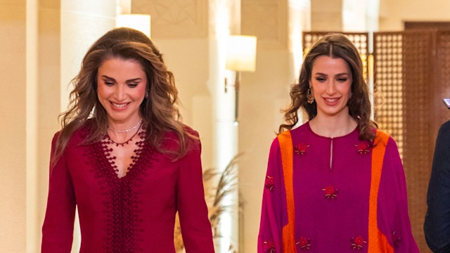 Queen Rania and Princess Rajwa host party