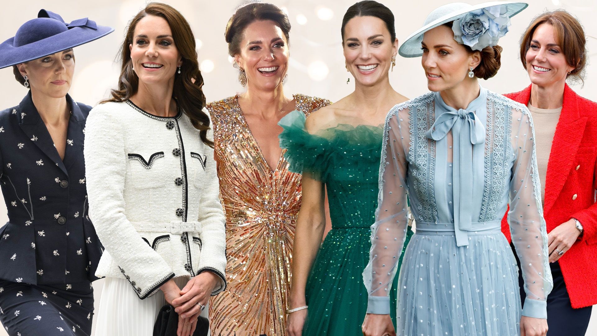 Kate Middleton in six outfits