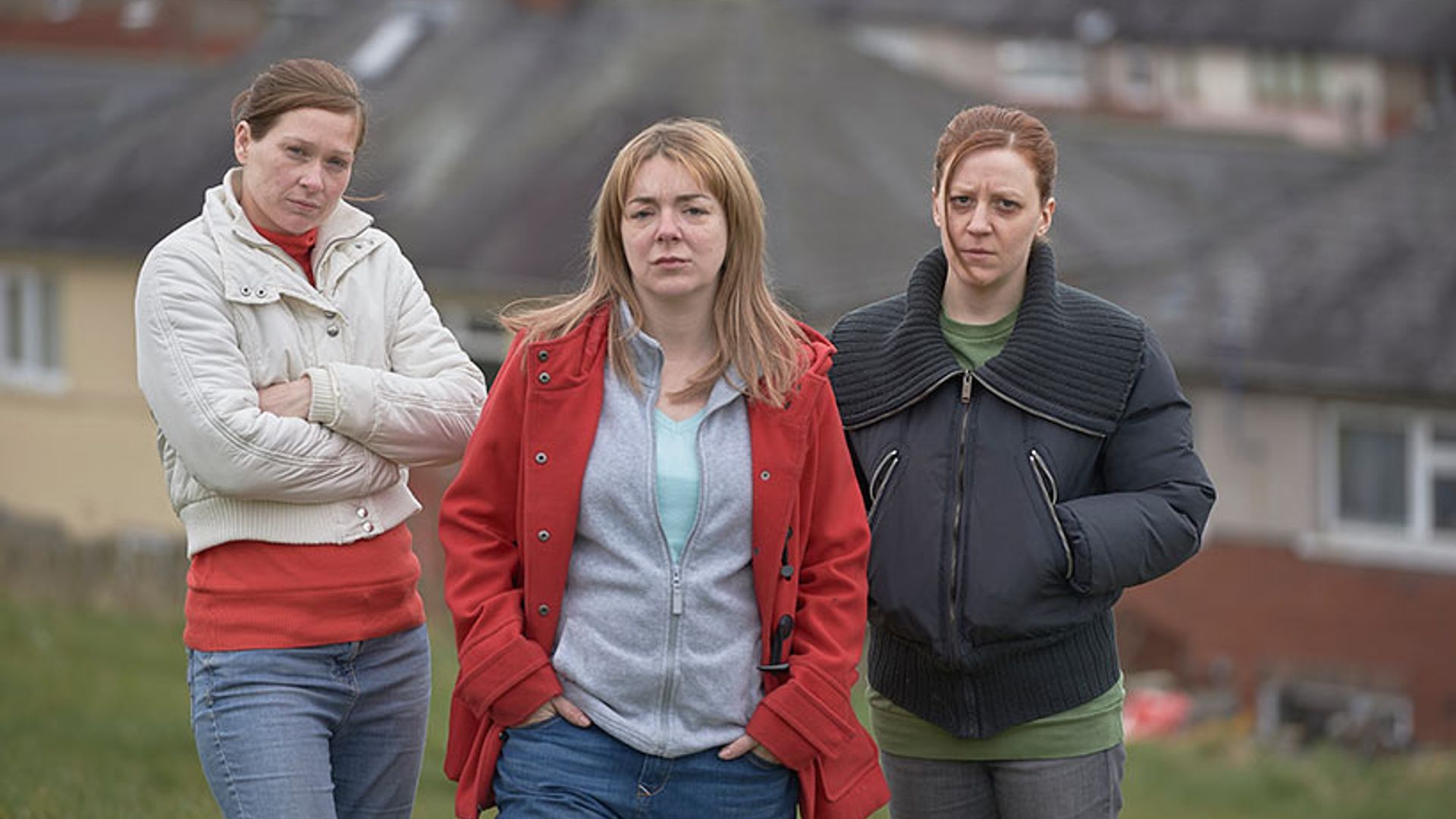 Sheridan Smith stands for photo in The Moorside drama