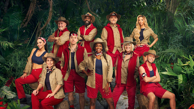 i'm a celeb contestants in red outfits